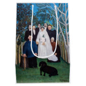 Henri Rousseau - Het huwelijksfeest Medium Cadeauzakje (Achterkant)