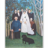 Henri Rousseau - Het huwelijksfeest Sticker (Voorkant)