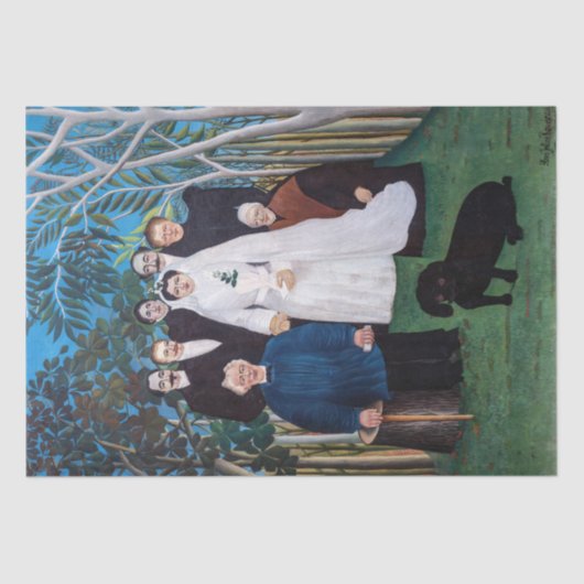 Henri Rousseau - Het huwelijksfeest Tissuepapier (Voorkant)