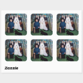 Henri Rousseau - Het huwelijksfeest Vierkante Sticker (Vel)