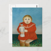 Henri Rousseau- Het meisje met een pop Briefkaart (Voorkant / Achterkant)