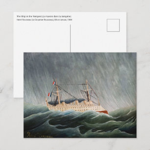 Henri Rousseau - Het schip in de storm Briefkaart