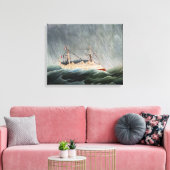 Henri Rousseau - Het schip in de storm Canvas Afdruk (Insitu (Woonkamer))