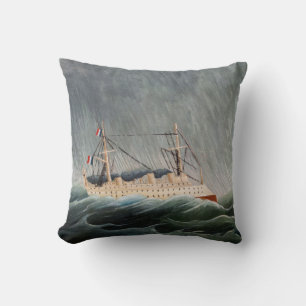 Henri Rousseau - Het schip in de storm Kussen