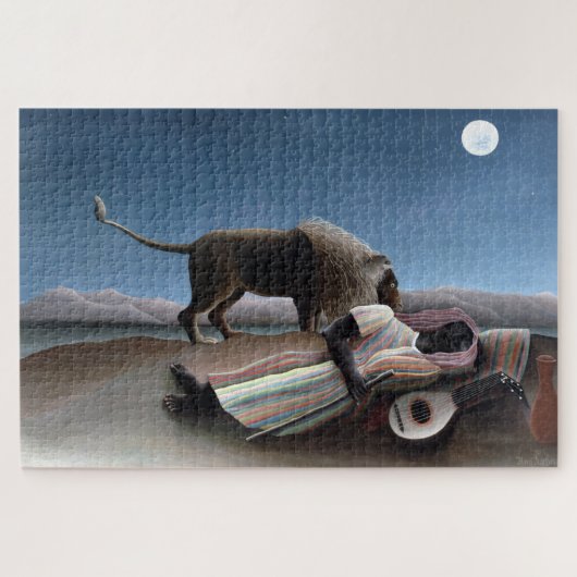 Henri Rousseau Het Slaapziende Poster Legpuzzel (Horizontaal)