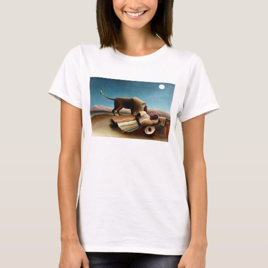 Henri Rousseau Het slaapzoolse T-shirt (Voorkant)