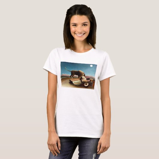 Henri Rousseau Het slaapzoolse T-shirt (Voorkant volledig)