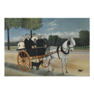 Henri Rousseau - Het vervoer van Fr. Junier Foto Afdruk
