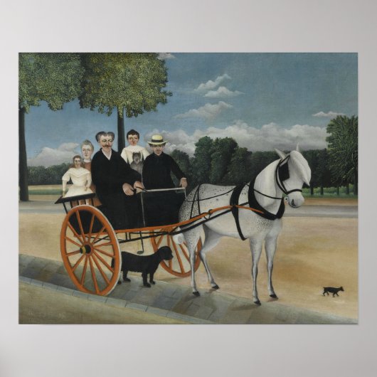 Henri Rousseau - Het vervoer van Fr. Junier Poster (Voorkant)