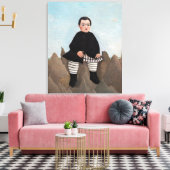 Henri Rousseau - Jongen op de Rocks Canvas Afdruk (Insitu (Woonkamer))