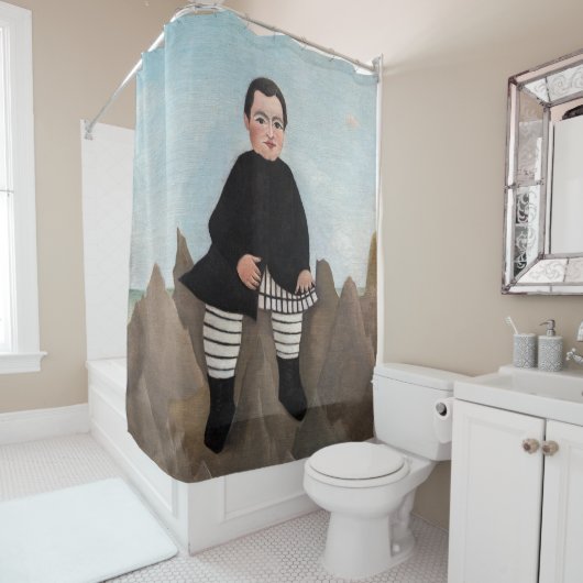 Henri Rousseau - Jongen op de Rocks Douchegordijn (In situ)