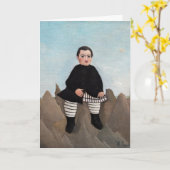 Henri Rousseau - Jongen op de Rocks Kaart (Gele Bloem)