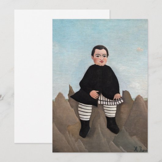 Henri Rousseau - Jongen op de Rocks Kaart (Voorkant / Achterkant)