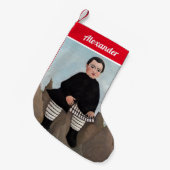 Henri Rousseau - Jongen op de Rocks Kleine Kerstsok (Voorkant (Hangend))