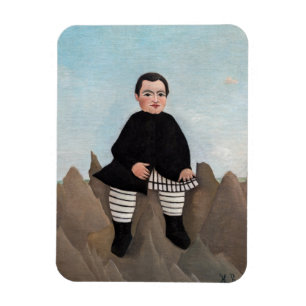 Henri Rousseau - Jongen op de Rocks Magneet