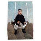 Henri Rousseau - Jongen op de Rocks Medium Cadeauzakje (Achterkant)