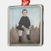 Henri Rousseau - Jongen op de Rocks Metalen Ornament (Links)