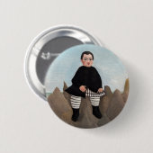 Henri Rousseau - Jongen op de Rocks Ronde Button 5,7 Cm (Voorkant /achterkant)