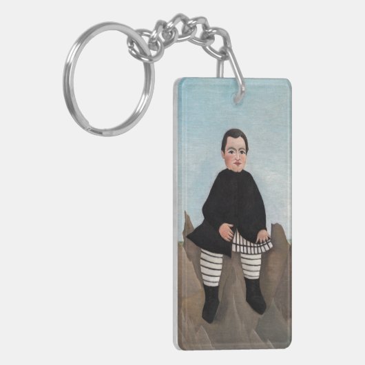 Henri Rousseau - Jongen op de Rocks Sleutelhanger (Voorkant Links)