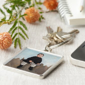 Henri Rousseau - Jongen op de Rocks Sleutelhanger (Zijkant)