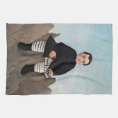 Henri Rousseau - Jongen op de Rocks Theedoek (Horizontaal)