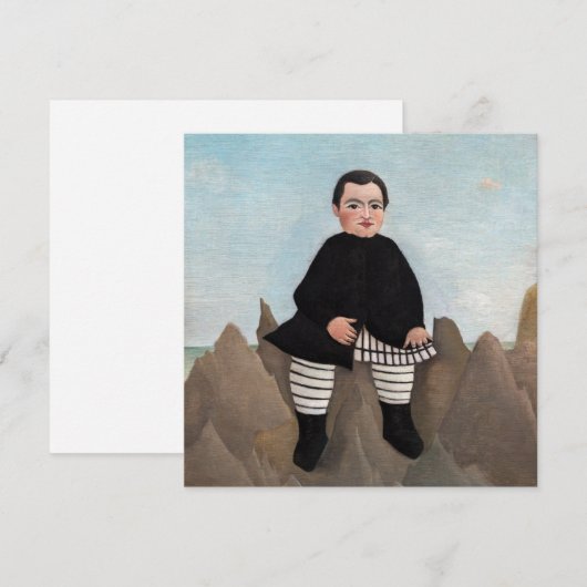 Henri Rousseau - Jongen op de rotsen Bedankkaart (Voorkant / Achterkant)