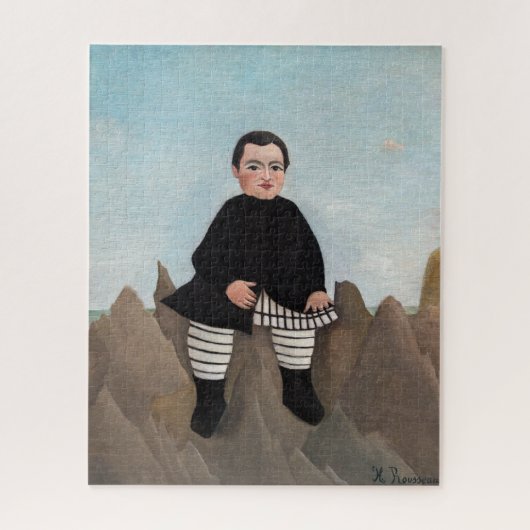 Henri Rousseau - Jongen op de rotsen Legpuzzel (Verticaal)