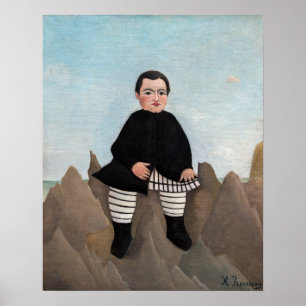 Henri Rousseau - Jongen op de rotsen Poster