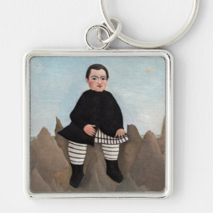 Henri Rousseau - Jongen op de rotsen Sleutelhanger
