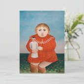 Henri Rousseau - Kind met een Doll Bedankkaart (Staand voorkant)