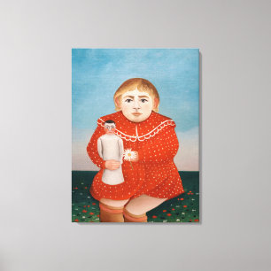 Henri Rousseau - Kind met een Doll Canvas Afdruk