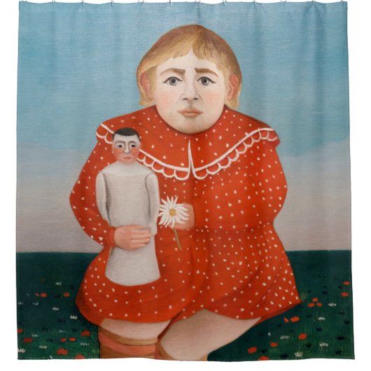 Henri Rousseau - Kind met een Doll Douchegordijn (Voorkant)