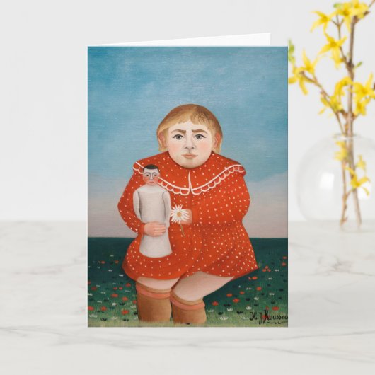 Henri Rousseau - Kind met een Doll Kaart (Gele Bloem)