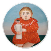 Henri Rousseau - Kind met een Doll Keramische Knop (Voorkant)