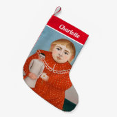 Henri Rousseau - Kind met een Doll Kleine Kerstsok (Voorkant (Hangend))