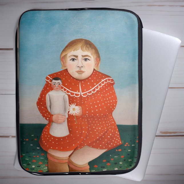 Henri Rousseau - Kind met een Doll Laptop Sleeve (Creator heeft geüpload)