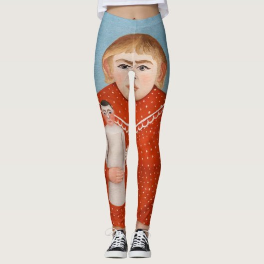Henri Rousseau - Kind met een Doll Leggings (Voorkant)