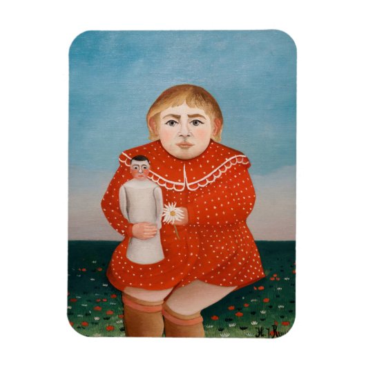 Henri Rousseau - Kind met een Doll Magneet (Verticaal)