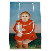 Henri Rousseau - Kind met een Doll Medium Cadeauzakje (Achterkant)