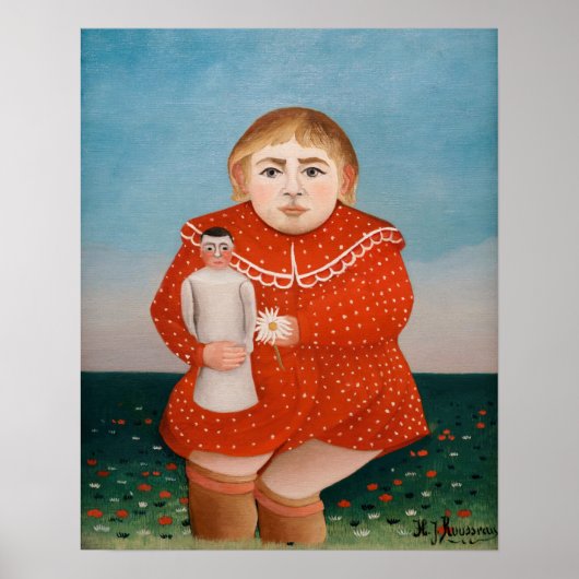 Henri Rousseau - Kind met een Doll Poster (Voorkant)