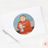 Henri Rousseau - Kind met een Doll Ronde Sticker (Envelop)
