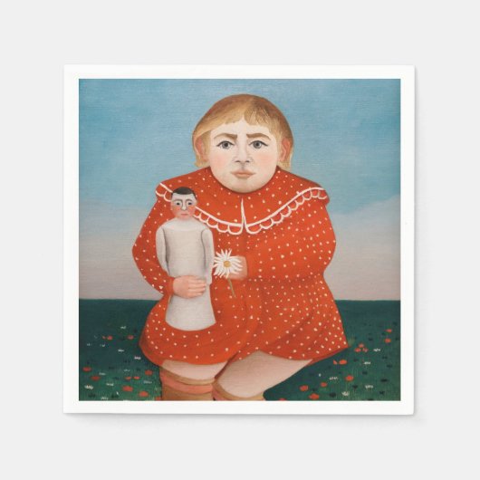 Henri Rousseau - Kind met een Doll Servet (Voorkant)