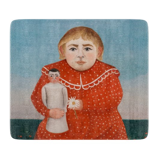 Henri Rousseau - Kind met een Doll Snijplank (Voorkant)