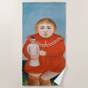 Henri Rousseau - Kind met een Doll Strandlaken