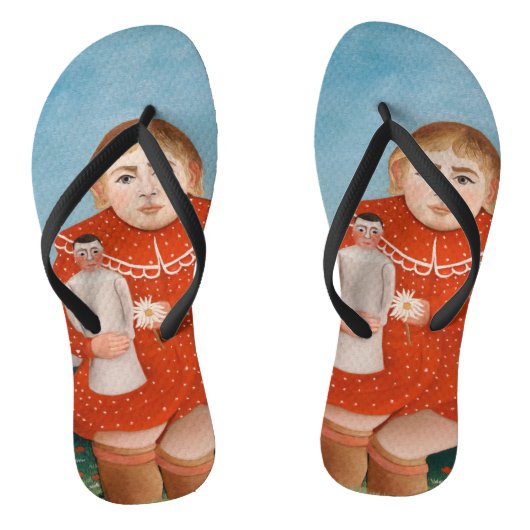 Henri Rousseau - Kind met een Doll Teenslippers (Voetbed)