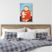 Henri Rousseau - Kind met een pop Canvas Afdruk (Insitu (Slaapkamer))