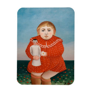 Henri Rousseau - Kind met een pop Magneet