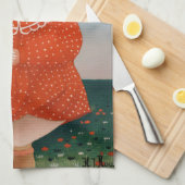 Henri Rousseau - Kind met een pop Theedoek (Quarter Fold)
