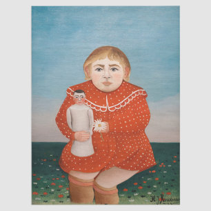 Henri Rousseau - Kind met een pop Tissuepapier