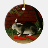 Henri Rousseau - Konijn. Keramisch Ornament (Voorkant)